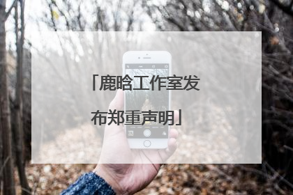 鹿晗工作室发布郑重声明
