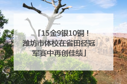 15金9银10铜！潍坊市体校在省田径冠军赛中再创佳绩