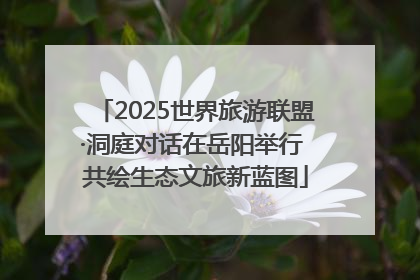 2025世界旅游联盟·洞庭对话在岳阳举行 共绘生态文旅新蓝图