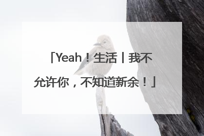 Yeah！生活丨我不允许你，不知道新余！